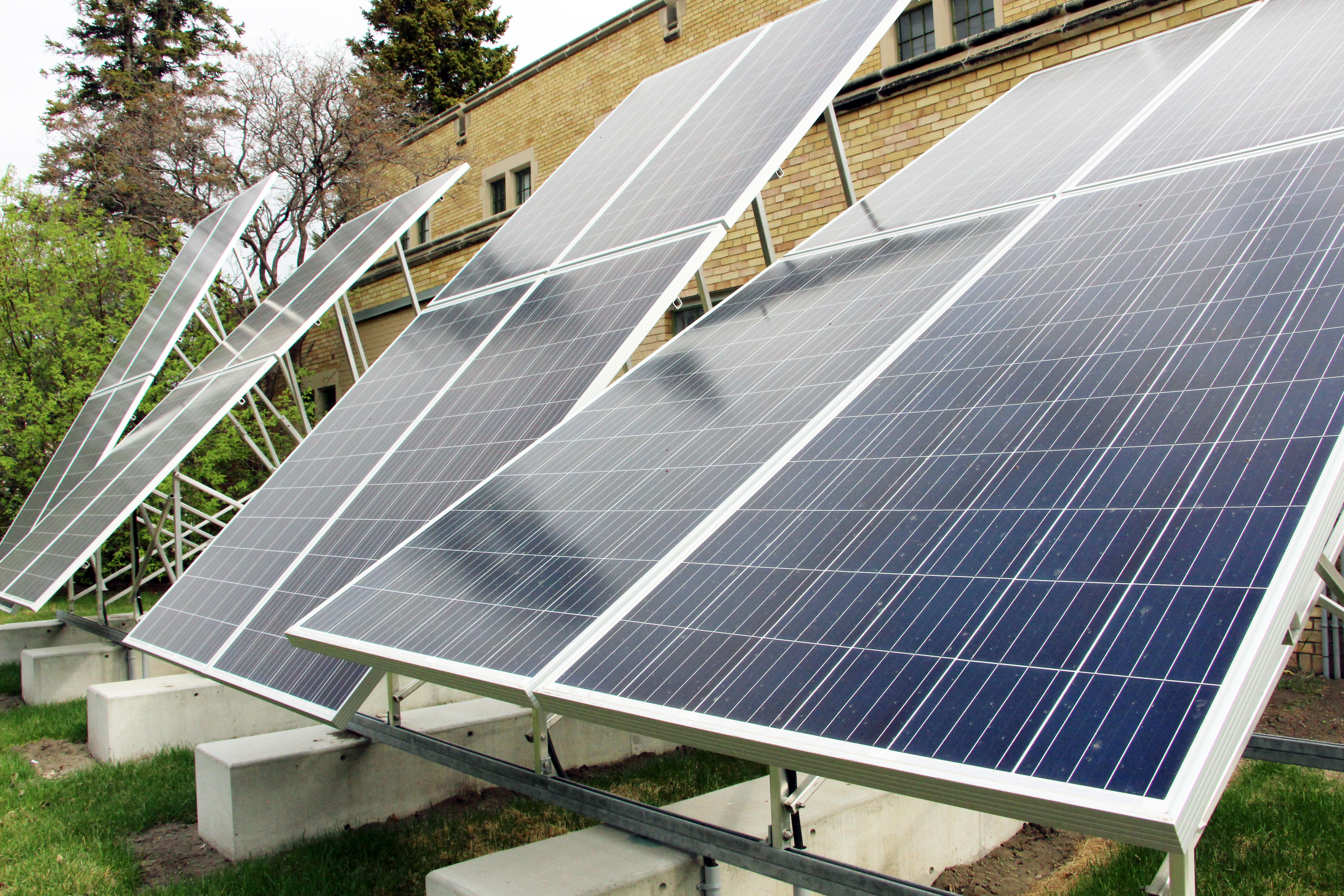 An image of the John Mitchell Solar Panel installation.